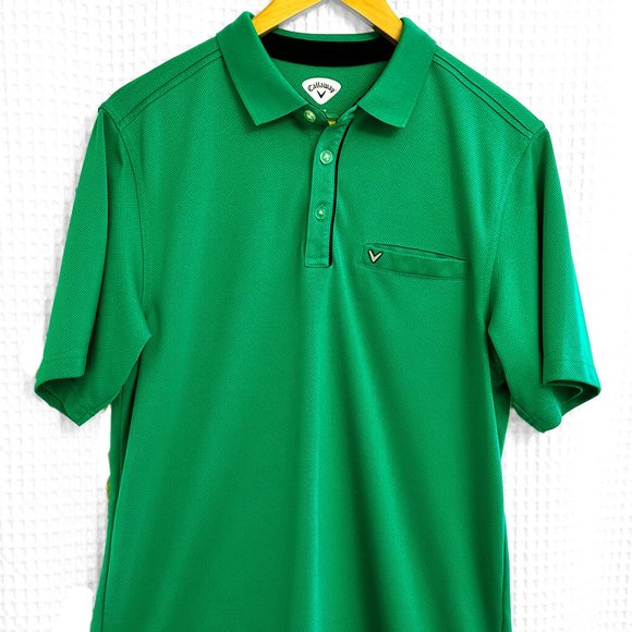 Callaway Other - Callaway Golf Polo Shirt Men's Size Large Logo Green Short Sleeve